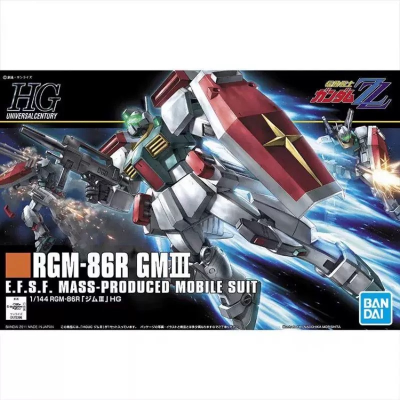 BANDAI ชุดโมเดล GUNDAM HGUC 126 1/144 RGM-86R 3 GM-III