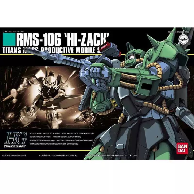 BANDAI HG 1/144 HGUC Mobile Suit Gundam 012 RMS-106 Hi-Zack
