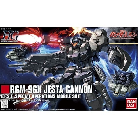 BANDAI HG 1/144 MOBILE SUIT GUNDAM 152 RGM-96X JES TA CANNON พลาสติกรุ่น