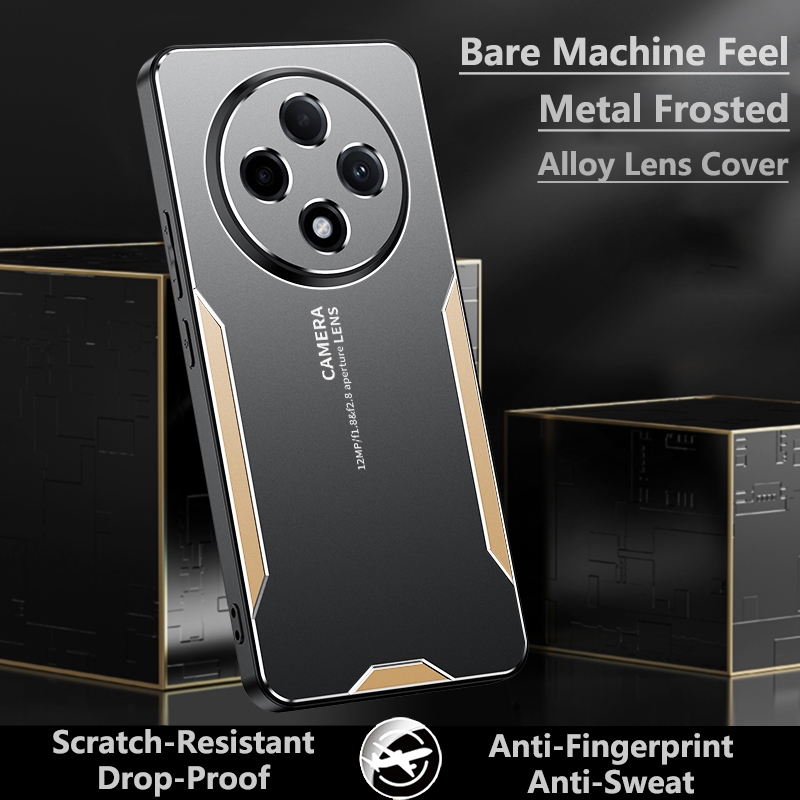 ปลอกสําหรับOppo F27 Pro Plus F27ProPlus F27Pro + F27Proเคสโทรศัพท์โลหะหรูหราFrostedเต็มเลนส์โลหะป้อง
