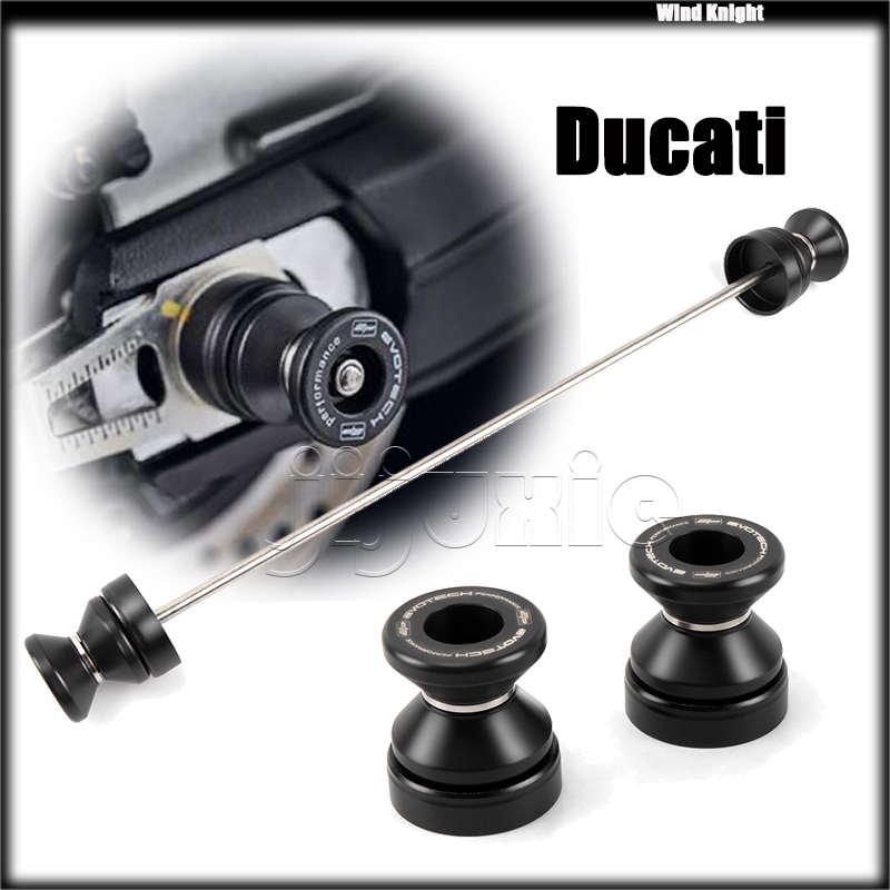 สําหรับ Ducati Monster 696/795/797 Scrambler 400/800/1100 รถจักรยานยนต์ Swingarm Spools Maintenance ขาตั้งสกรูสลักเกลียว Slider EP Evotech