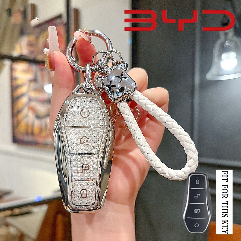 Byd Dolphin/Atto 3/sea/sealion 7/Dolphin mini/M6/Shark/atto2/seal 5 เคสกุญแจรถ BYD Dolphin ฝาครอบกุญแจ BYD Remote Key Case