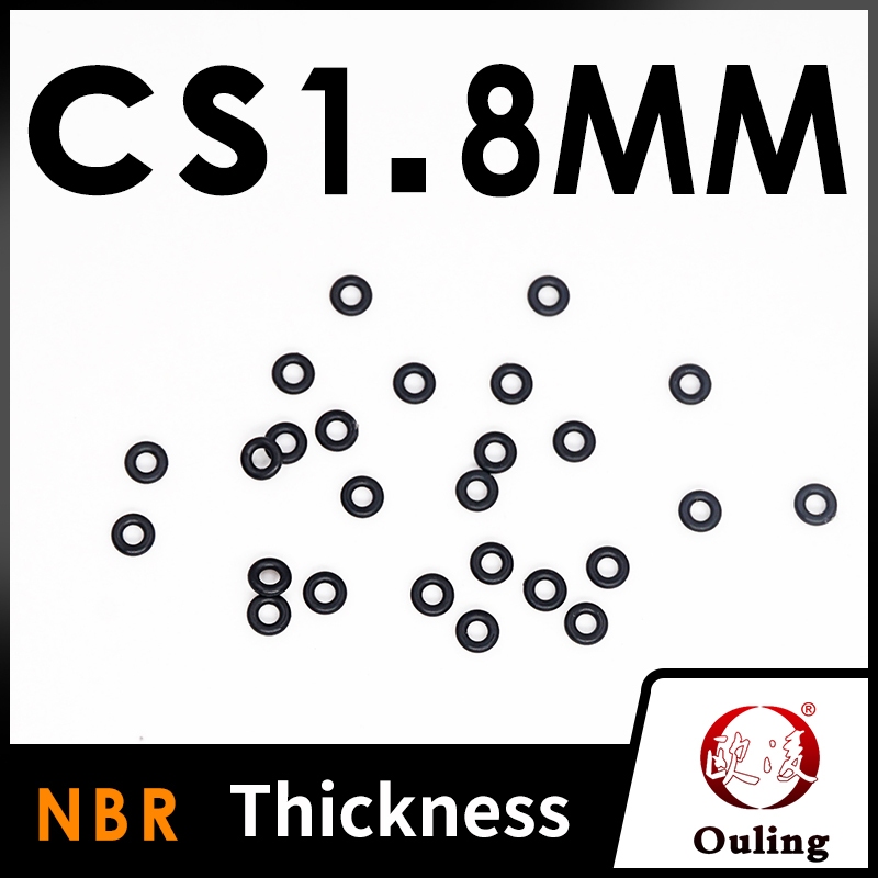 Ouling CS1.8mm สีดํา NBR ยางไนไตรล์ O-Ring แหวนซีลเครื่องซักผ้า