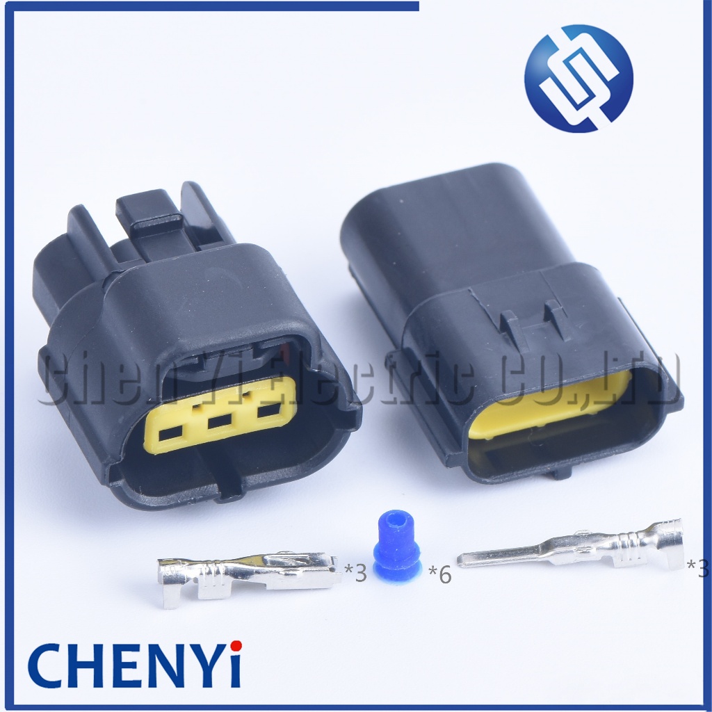 3 Pin 1JZ-GTE 2JZ-GTE หญิงหรือชายอัตโนมัติกันน้ําขั้วต่อสายไฟปลั๊กรถปิดผนึกรถบรรทุกซ็อกเก็ต 174359-2
