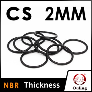 Ouling CS2mm สีดํา NBR ยางไนไตรล์ O-Ring แหวนซีลเครื่องซักผ้…