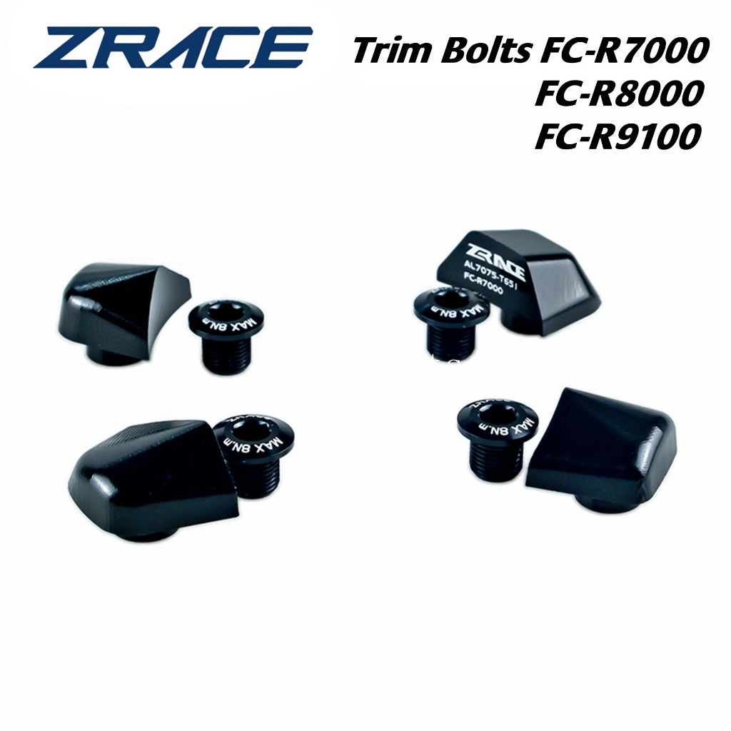 Zrace CNC Chainring Bolts ครอบคลุม 7075AL Chainwheel สกรูถั่วสําหรับ FC-R7000 FC-R8000 RC-R9100 / 10