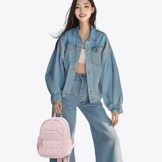 BAGSMART เป้สะพายหลังขนาดเล็กกระเป๋านักเรียนน่ารักเดินทางกระเป๋าเป้สะพายหลังกระเป๋าเดินทางลำลองสำหรับผู้หญิง