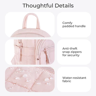 BAGSMART เป้สะพายหลังขนาดเล็กกระเป๋านักเรียนน่ารักเดินทางกระเป๋าเป้สะพายหลังกระเป๋าเดินทางลำลองสำหรับผู้หญิง
