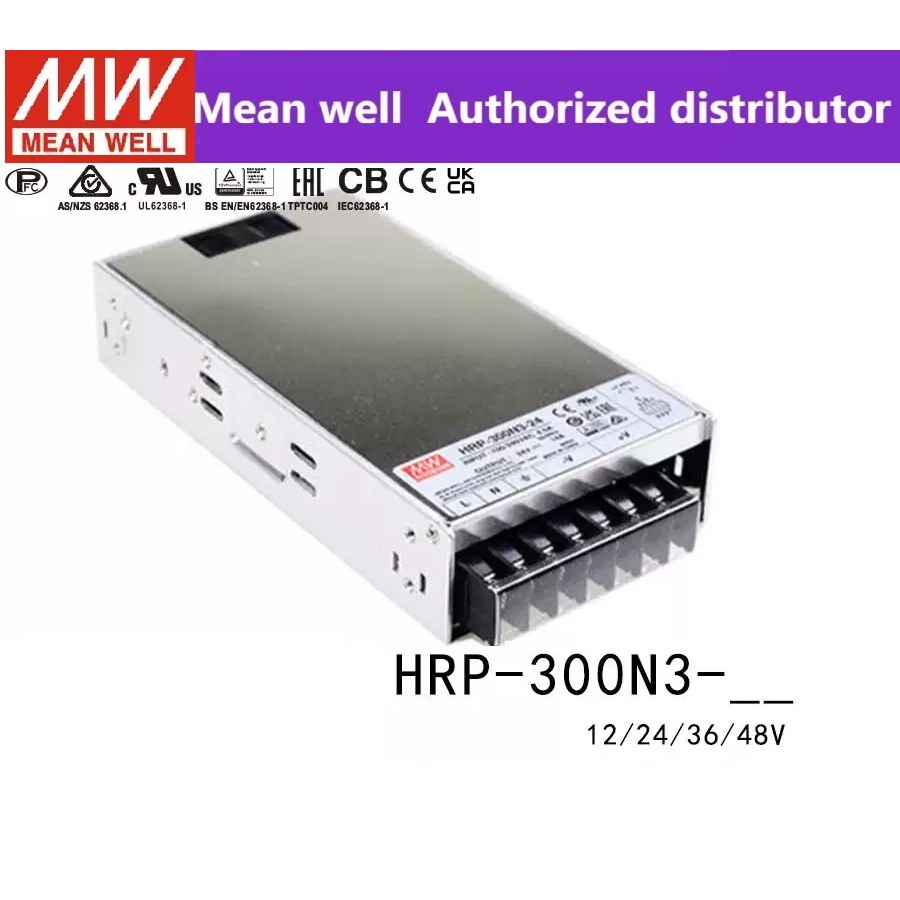 MEAN WELL 300W Switching Power Supply HRP-300N3 HRP-300N3-12 HRP-300N3-24 HRP-300N3-36 300W Ultra-Hi