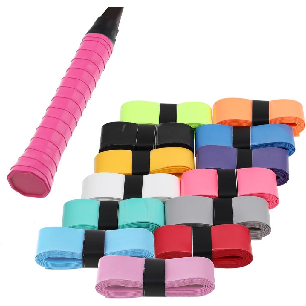 9pcs ไม้เทนนิส Grip เทปกีฬาสินค้า Ultra Wrap เทนนิส Overgrip ยืดลื่นดูดซับเหงื่อสําหรับแบดมินตันตกปลา Rod