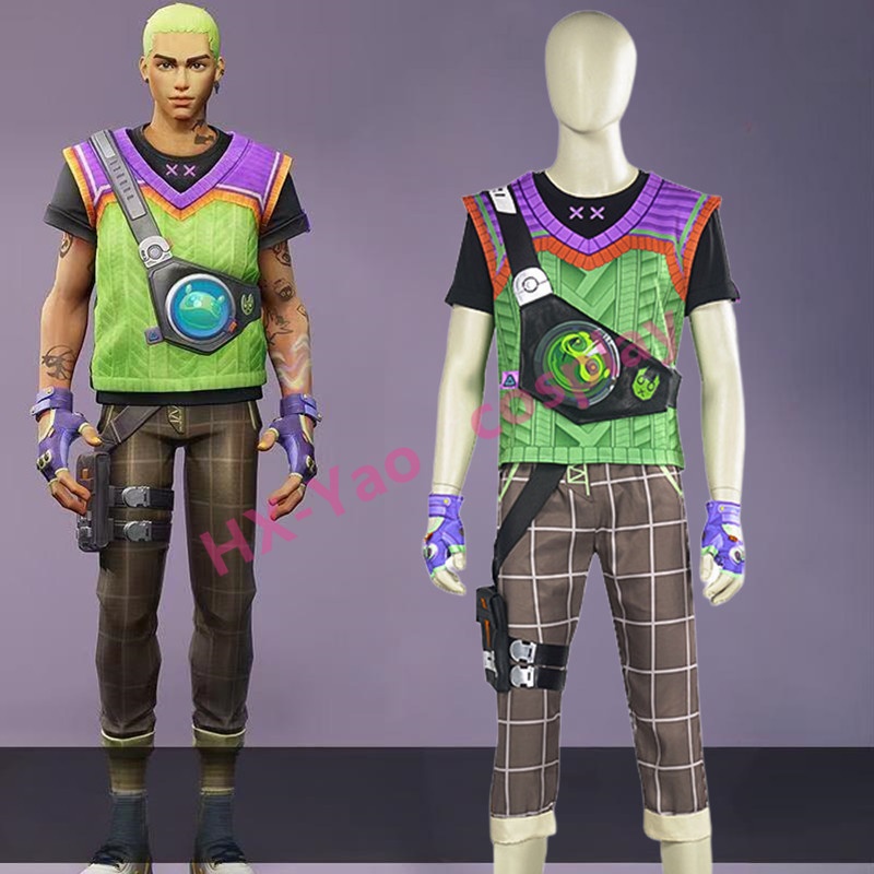 【HX-YAO】Gekko cosplay Game costumes Valorant Hero Pioneer Gekko คอสเพลย์เกมเครื่องแต่งกาย