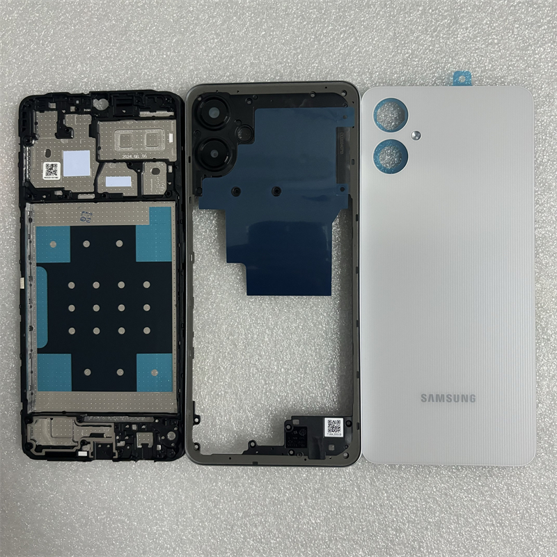 ใหม่เต็มรูปแบบสําหรับ Samsung Galaxy A07 4G A075 LCD ด้านหน้ากลางแผ่นกรอบ + แบตเตอรี่ปกหลังอะไหล่ซ่อม