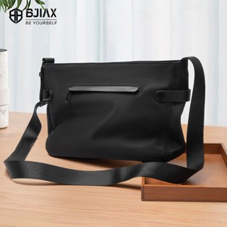 BJIAX กระเป๋าสะพายไหล่ผู้ชายแบบไล่น้ําน้ําหนักเบาใช้ทุกวัน