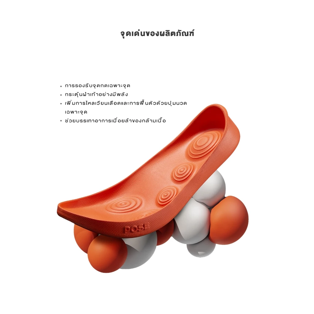 Livestream POSE รองเท้านวด Relax Air Slippers EVA กันลื่น น้ำหนักเบา thumbnail 7