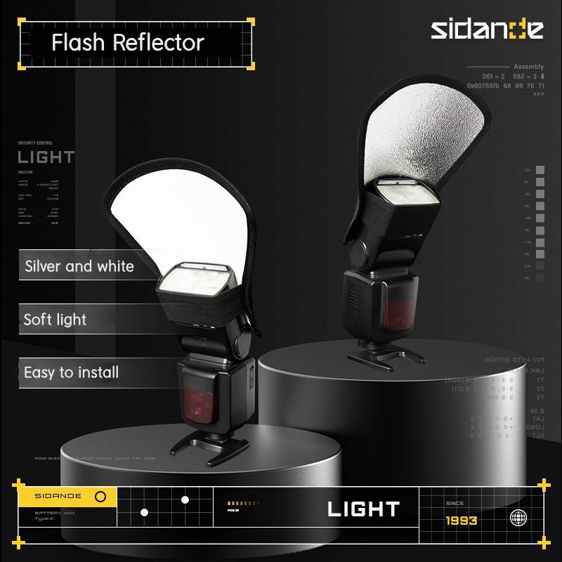 อุปกรณ์เสริมแฟลช SIDANDE เหมาะสําหรับ FK580/FK300