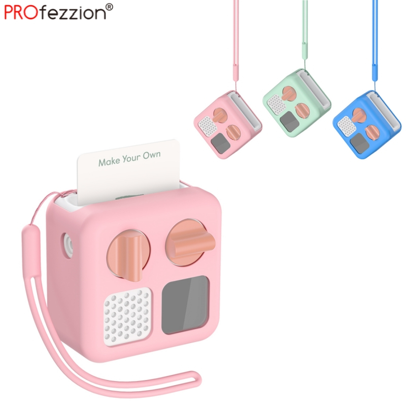 PROfezzion เคสซิลิโคน Yoto Mini Player เครื่องเล่นเพลงที่ล้างทำความสะอาดได้ สําหรับเด็กเครื่องเล่นเพลงเสียงสีชมพูสีฟ้าสีเขียว