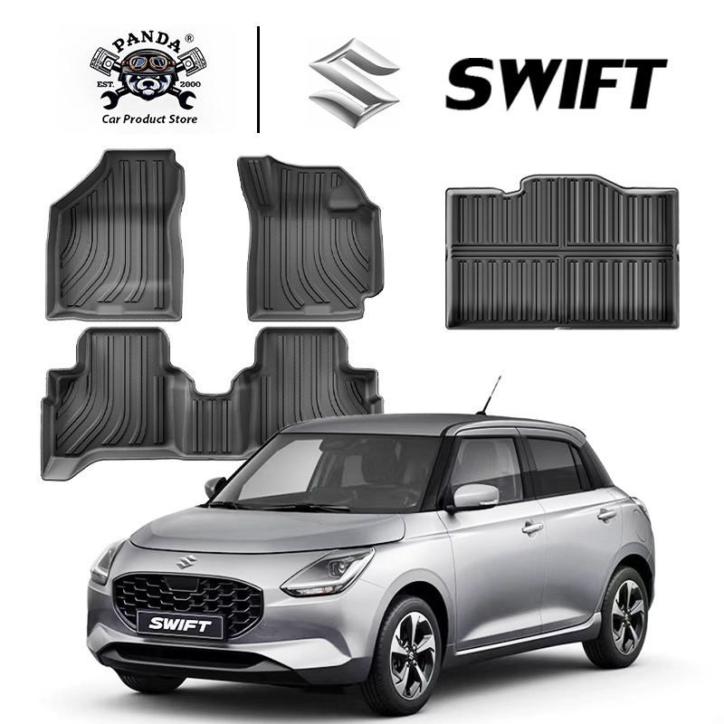 [Panda] พรมปูพื้นรถยนต์ SUZUKI SWIFT [2016-ปัจจุบัน] พรมรถยนต์ พรม วัสดุ TPE ที่เป็นมิตรต่อสิ่งแวดล้อมทนทานและต่อต้านลื่นลื่น