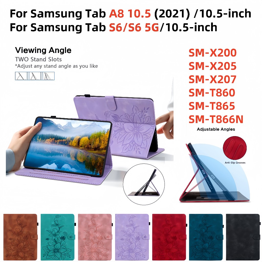 SAMSUNG สําหรับSamsung Galaxy Tab S4 A8 10.5 (2021) 10.1 2019 2016 A9 + Plus S6 5G S5E S5e 10.5 SM-X
