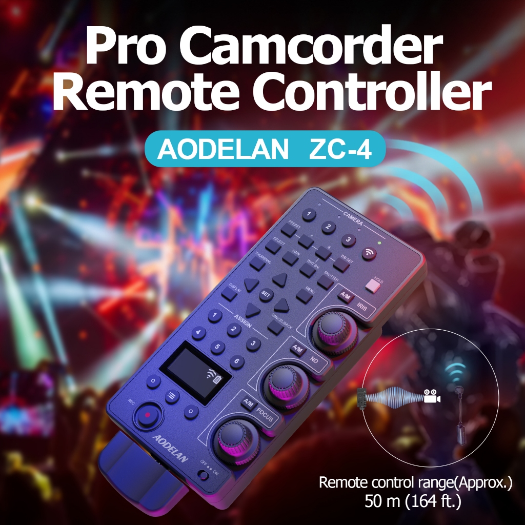 สําหรับ Sony Camcorder Lanc Zoom Controller - รีโมทคอนโทรลไร้สายและแบบมีสายพร้อม IRIS Focus Zoom ND 