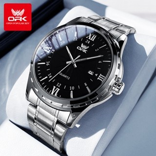 OPK Watch For Men นาฬิกากันน้ําสําหรับแฟชั่นลําลองสายสแตนเลส