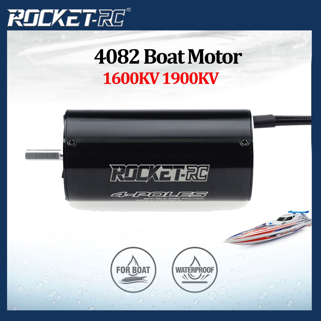 Surpass HOBBY Rocket RC 4082 1900KV 1600KV 1120KV 930KV มอเตอร์ไร้เซนเซอร์ไร้แปรงถ่านสําหรับ 1000 มม. (หรือเหนือ) RC เรือ
