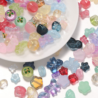 St. kunkka 5Pcs ลูกปัดแก้วผสม ดาวลูกปัด ลูกปัดธนู หมีลูกปัด …