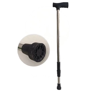 HFY *ไม้เท้า ไม้เท้าช่วยพยุง ไม้เท้าผู้สูงอายุ one point cane เกรดพรีเมี่ยม ทําจากอลูมิเนียมอัลลอยด์แข็งแรงทนทานกันลื่นน้ําหนักเบาพกพาสะดวก