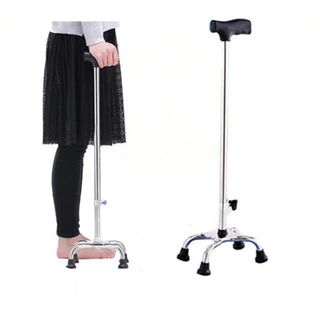 HFY *ไม้เท้า ไม้เท้าช่วยพยุง ไม้เท้าผู้สูงอายุ one point cane เกรดพรีเมี่ยม ทําจากอลูมิเนียมอัลลอยด์แข็งแรงทนทานกันลื่นน้ําหนักเบาพกพาสะดวก