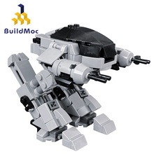 Buildmoc RoboCop (ED-209) หุ่นยนต์รุ่น Building Blocks ประกอบของเล่นเพื่อการศึกษาสําหรับเด็ก MOC บล็
