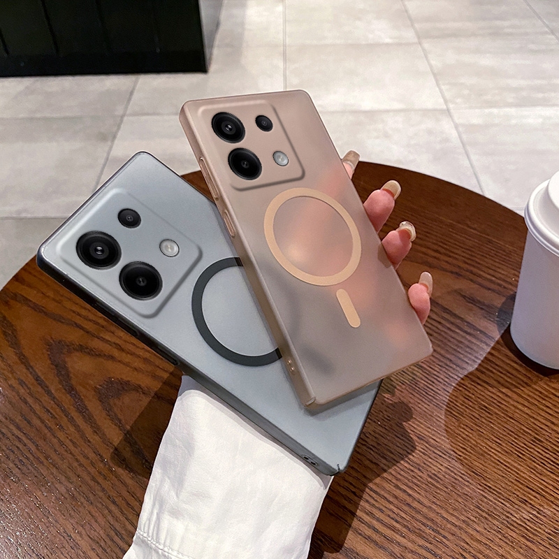 Matte Magnetic Case สําหรับ Redmi หมายเหตุ 13 12 K80 K70 K60 K50 K40 Pro Plus Ultra K70E K40S Hard โ