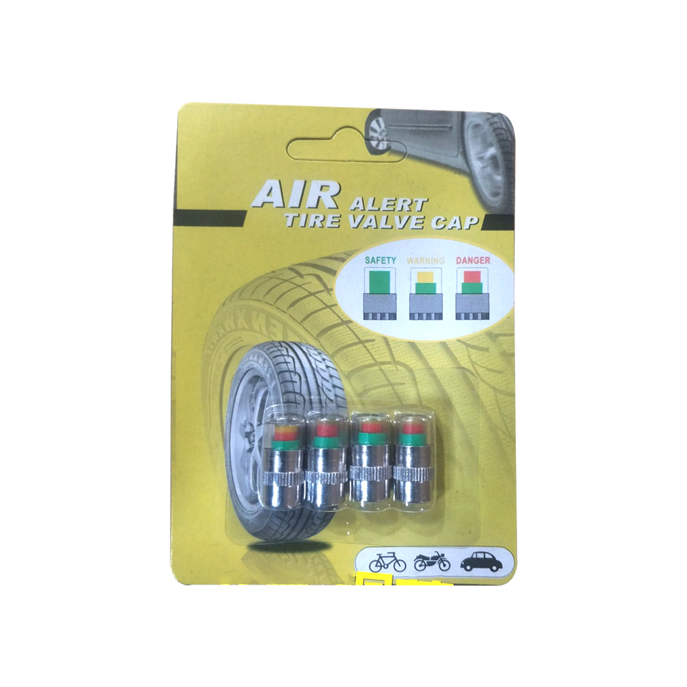 รถยนต์ยางเครื่องวัดความดันลมยาง3ไฟแสดงสถานะแจ้งเตือนสียางวาล์วหมวกวัด - รูปที่ 4