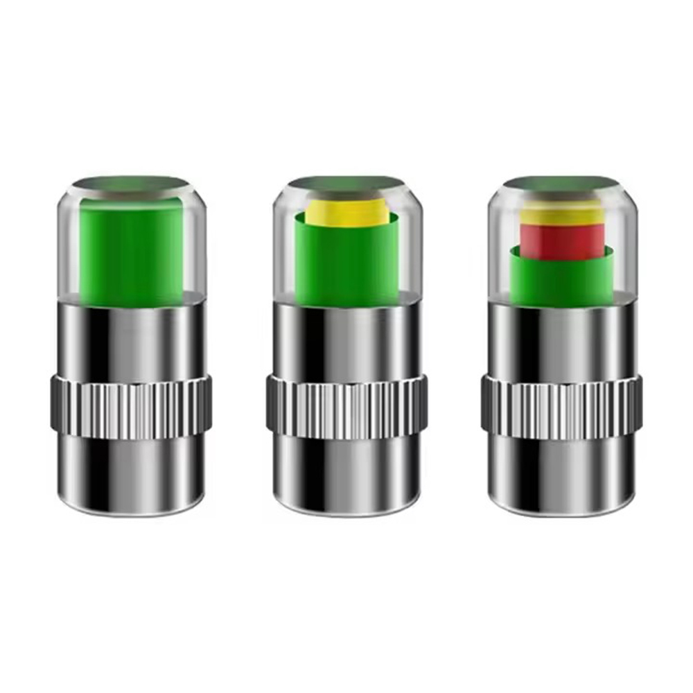 รถยนต์ยางเครื่องวัดความดันลมยาง3ไฟแสดงสถานะแจ้งเตือนสียางวาล์วหมวกวัด - รูปที่ 6