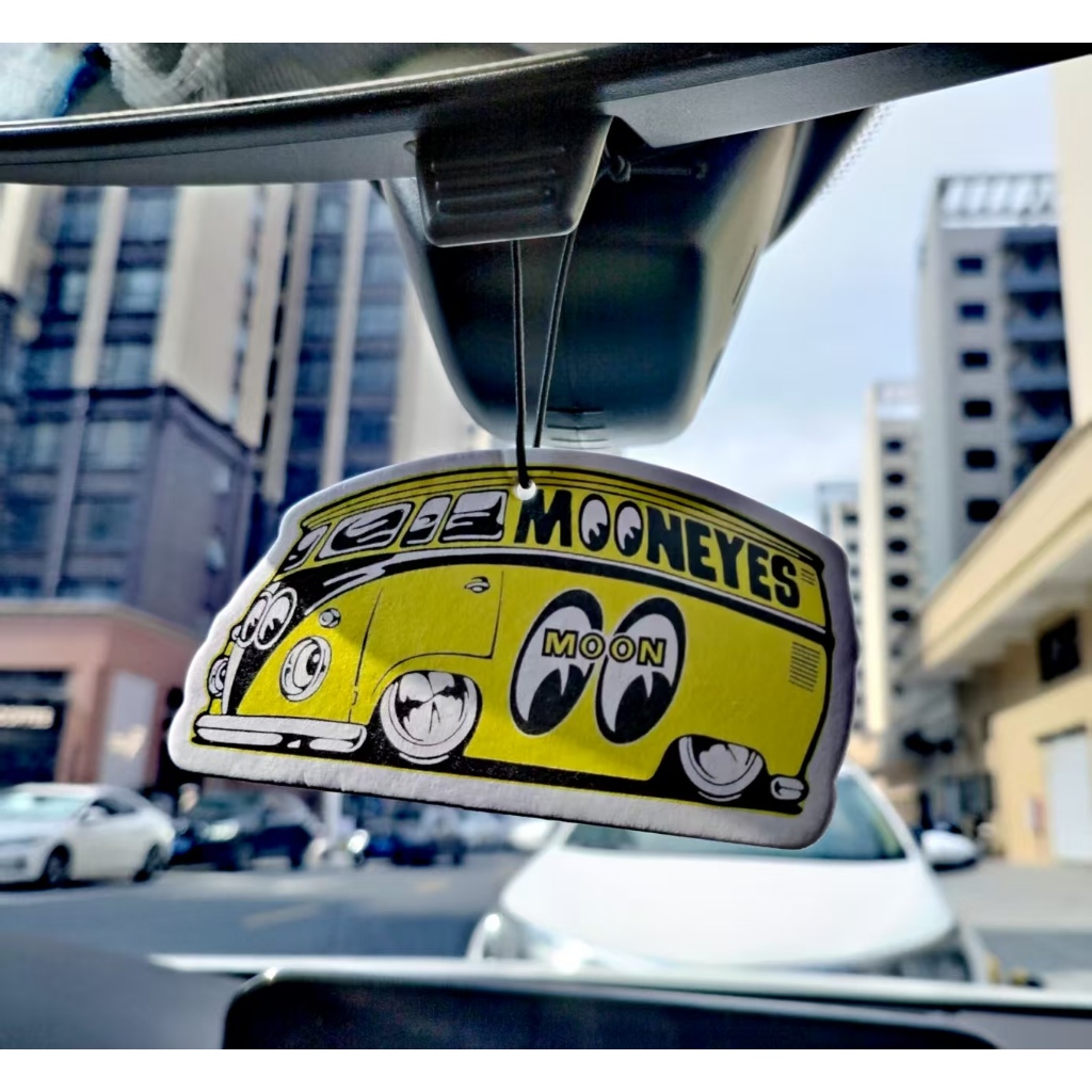 Mooneyes แขวนรถ Air Freshener JDM Speed Racing สไตล์รถด้านหลัง Mirrow Pendent Air Freshener
