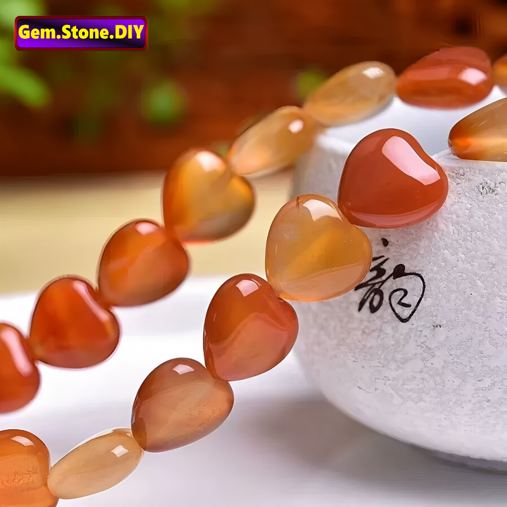 Carnelian Heart Shape Natural Stone，Loose Bead คาร์เนเลียน รูปหัวใจหินธรรมชาติ,หลวมลูกปัด ตัวเว้นวรรค สําหรับสร้อยข้อมือ/สร้อยคอ/แหวน/ต่างหู,ขายส่งแฮนด์เมดทําเองเครื่องประดับอุปกรณ์เสริม,สร้อยข้อมือหินคริสตัลรักษา,อัญมณีหินคริส