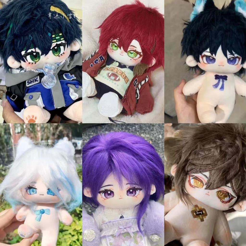 เกม Genshin Impact Xiao ตุ๊กตาผ้าฝ้าย Venti Arataki Itto ตุ๊กตาอะนิเมะ 20 ซม.ของเล่น Dress-up หุ่น Plushies ของขวัญสําหรับเด็ก