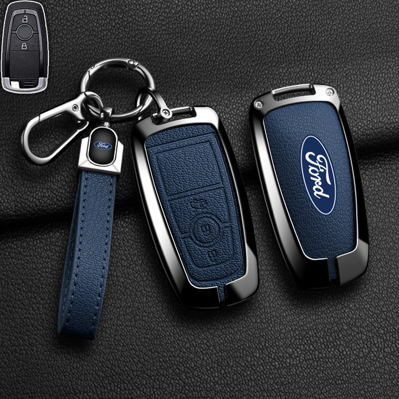 เคสรีโมตกุญแจรถยนต์ เคสรีโมทรถ Ford Everest 2022-2025 FORD พวงกุญแจรถยนต์ Ranger 2022 Everest Rapter Wildtrack ของแต่งรถยนต์ พวงกุญแจ กระเป๋าใส่กุญแจ ปลอกกุญแจ ที่ใส่กุญแจ