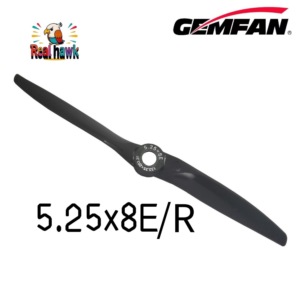 ชุด VORTEX ใหม่ของ GEMFAN 1 ชิ้น 5.258E/R CCW/CW ใบพัดไฟฟ้าไฟเบอร์กลาสไนลอนสําหรับ RC รุ่นปีกคงที่, ด้านนอกอุปกรณ์เสริมเครื่องบิน APC RC, ปีกคงที่, quadcopter