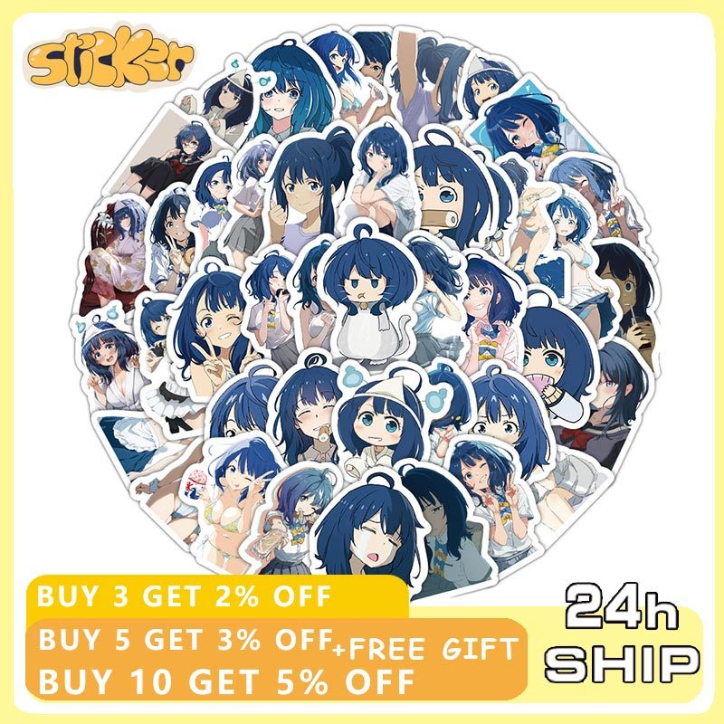 60 ชิ้น Makeine จํานวนมาก Losing Heroines สติกเกอร์ Anna Yanami อะนิเมะสติกเกอร์แล็ปท็อป DIY Decal