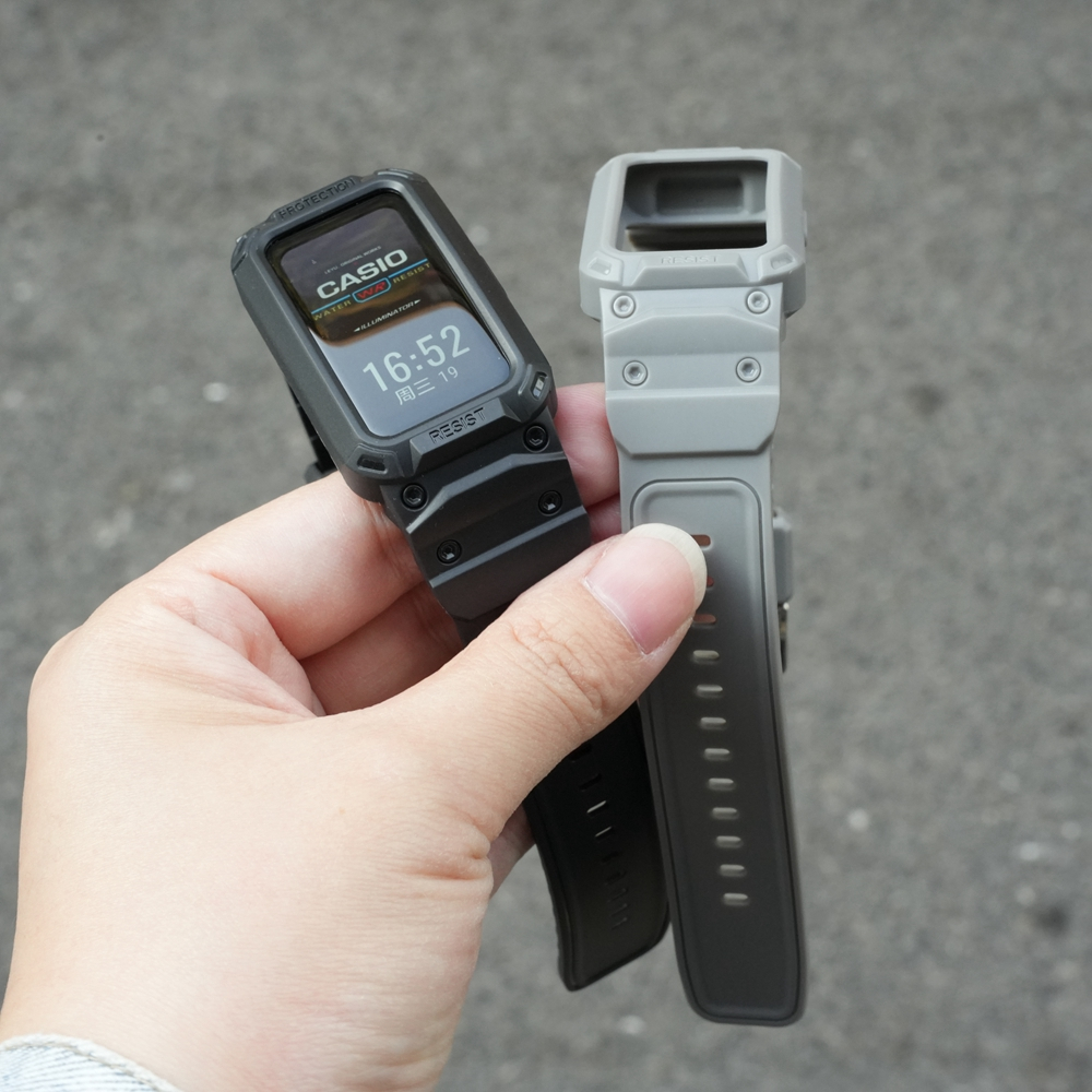 เกราะกีฬาสายรัด TPU ทนทานสําหรับ HUAWEI Band 10 9 สายรัดข้อมือ CASIO G-SHOCK สไตล์ซิลิโคน Band พร้อมเคสป้องกันสําหรับ HUAWEI Band 7 6 สําหรับ HUAWEI นาฬิกา Fit 3 Fit2 เปลี่ยน - รูปที่ 6