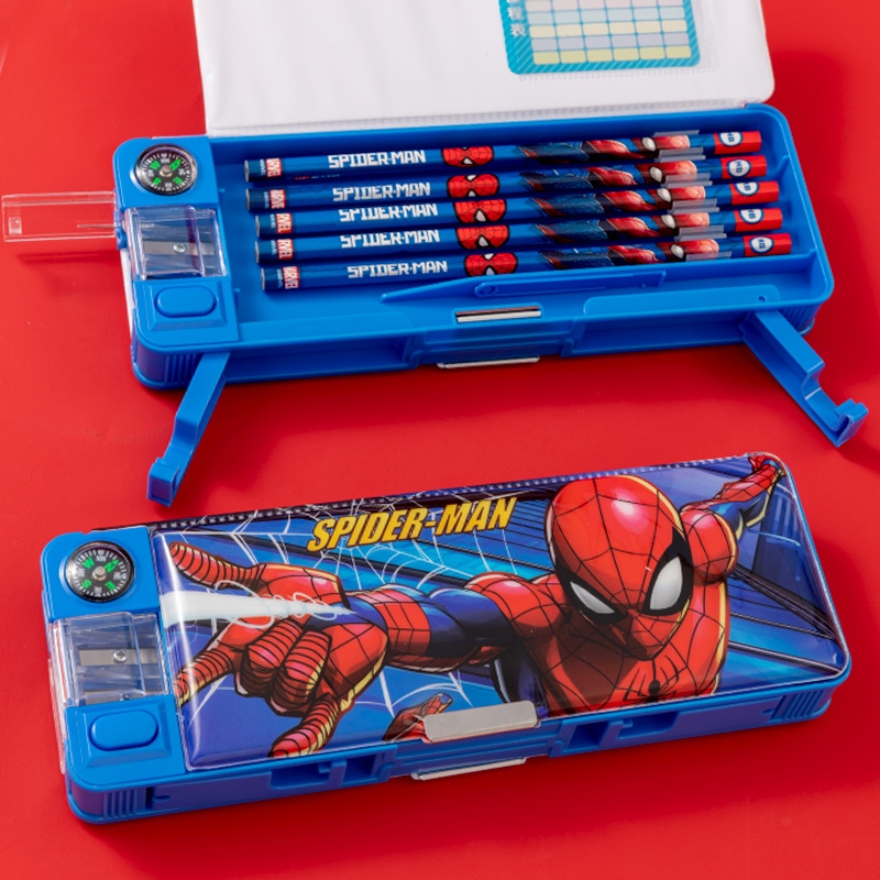 พร้อมส่ง กล่องดินสอ TRANSFORMERS กล่องดินสอ เปิด 2 ด้าน พร้อมกบเหลาดินสอ