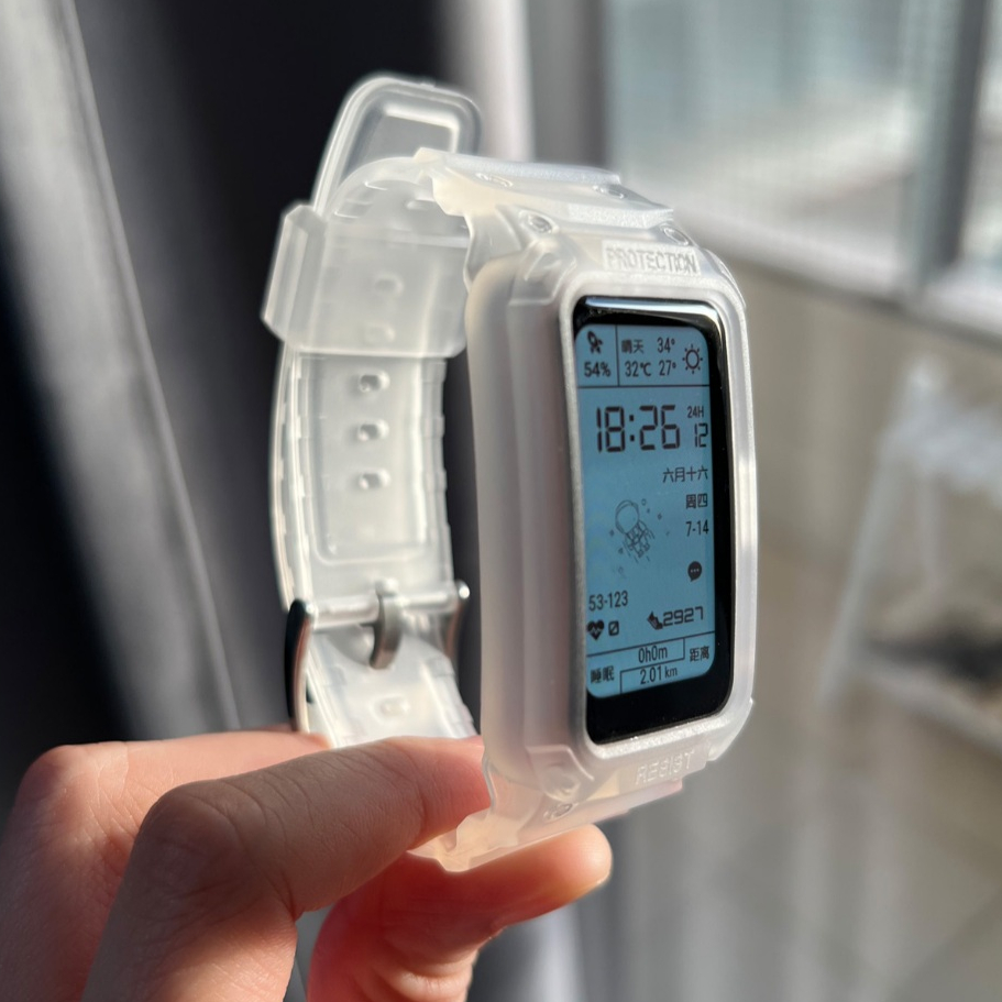 เกราะกีฬาสายรัด TPU ทนทานสําหรับ HUAWEI Band 10 9 สายรัดข้อมือ CASIO G-SHOCK สไตล์ซิลิโคน Band พร้อมเคสป้องกันสําหรับ HUAWEI Band 7 6 สําหรับ HUAWEI นาฬิกา Fit 3 Fit2 เปลี่ยน - รูปที่ 2