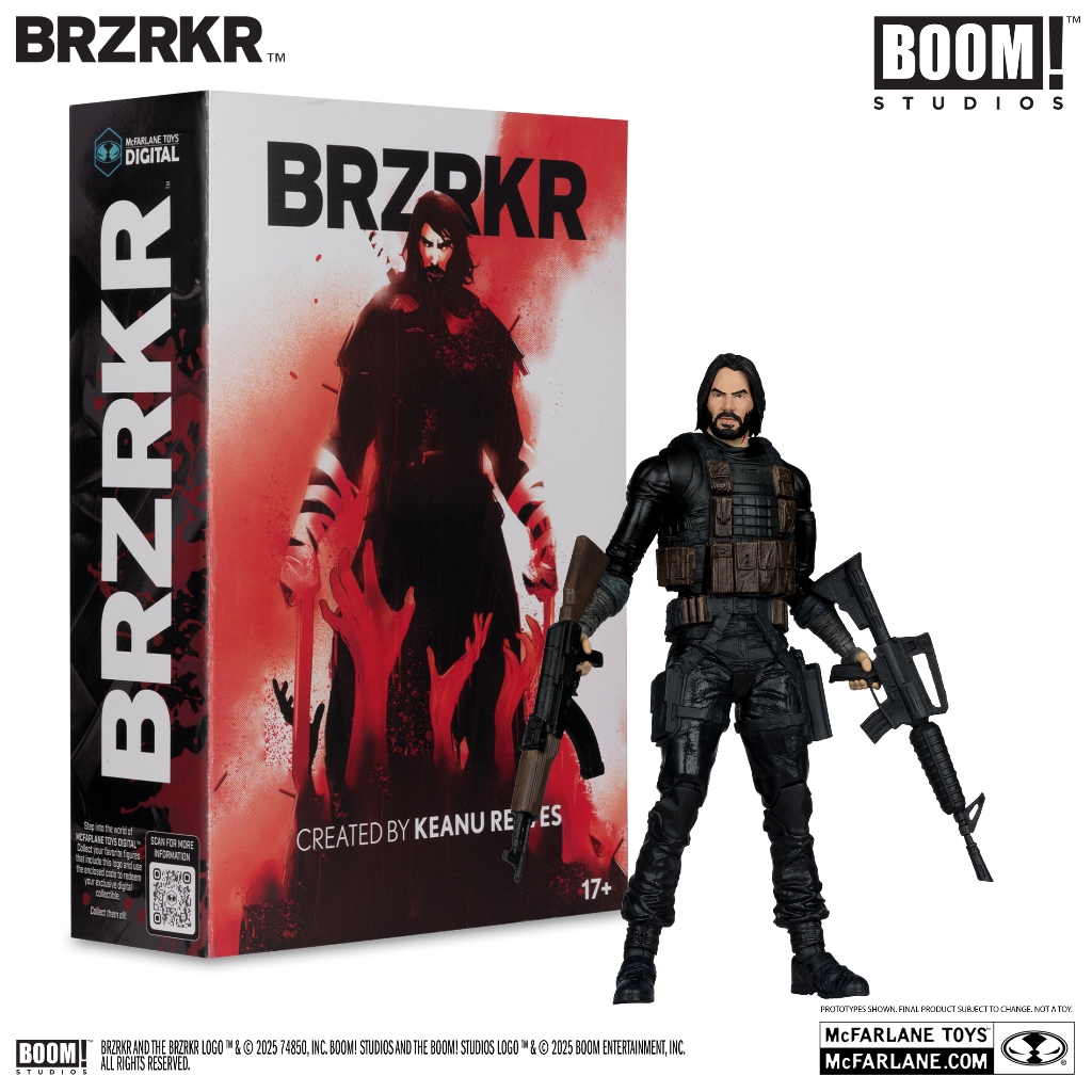 [มีในสต็อก] McFarlane Toys BRZRKR B 7 นิ้ว Animated Action Figure Collector Series Mobile Figures
