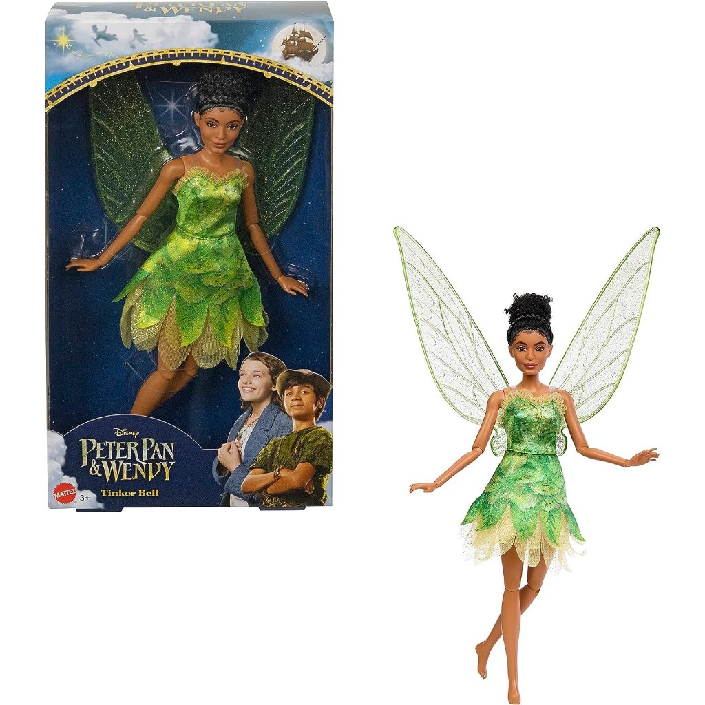 Disney Movie Peter Pan & Wendy Toys, Tinker Bell Fairy Doll with Wings, Collectible แรงบันดาลใจจาก D
