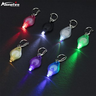 Alonefire F6 Mini LED พวงกุญแจหลากสี Cool Rainbow สีขาวสีแดง…