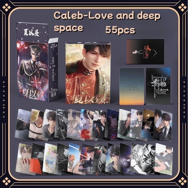 50-55pcs มังงะ Manhwa LOVE และ Deep Space เลเซอร์ Holographic Lomo การ์ด EVOL LOVE Photocards Xavier Sylus Xavier Zayne Caleb Sariel โฮโลแกรมโปสการ์ดEvan