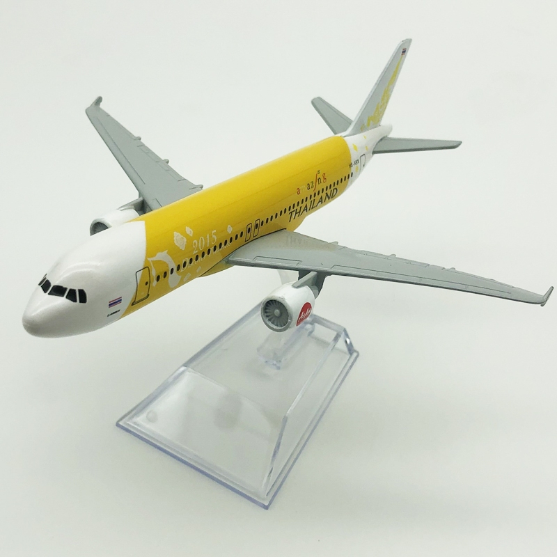 Yalinda Thai Discover Thainess A320 Aircraft Model 16cm Die-cast Metal Airplane Model Plane Toy Kids