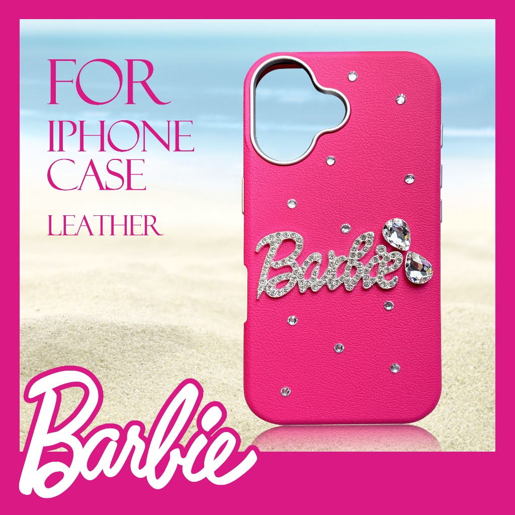 Barbie-Inspired Glam เคสโทรศัพท์หนังสําหรับ iPhone 11/12/13/14/15/16/17Air Pro Max Series | ฝาครอบป้องกันน่ารักอินเทรนด์สําหรับเด็กผู้หญิงดีไซน์แฟชั่นสุดเก๋พร้อมเนื้อพรีเมี่ยม