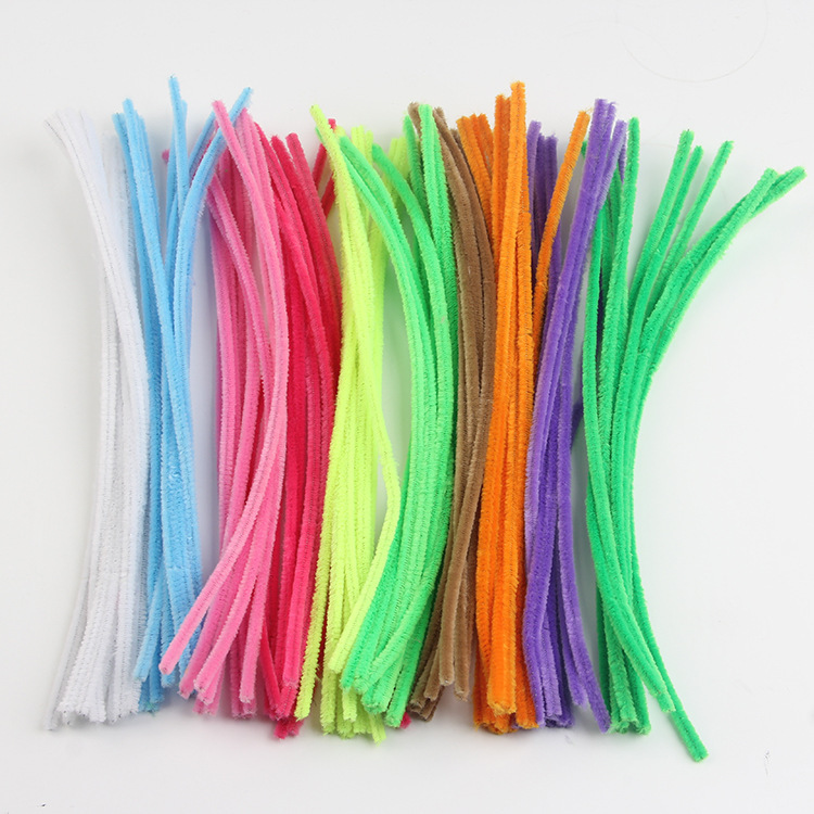 ตุ๊กตาติด10ชิ้นบิดบาร์ เชนิลล์ ก้านลวดท่อเด็ก ทําเอง แถบวัสดุก้านเหล็กลวดสักหลาด - รูปที่ 6