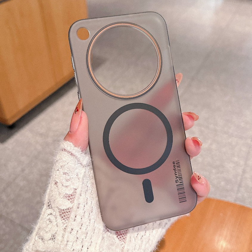 ปลอกสําหรับ Xiaomi 15 Ultra Xiomi15Ultra 15U เคสโทรศัพท์หรูหราแม่เหล็กชาร์จไร้สาย Frosted กึ่งโปร่งใ