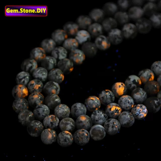 Yooperlite Natural Stone，Loose Bead ยูเพอร์ไลท์ หินธรรมชาติ,หลวมลูกปัด ตัวเว้นวรรค สําหรับสร้อยข้อมือ/สร้อยคอ/แหวน/ต่างหู,ขายส่งแฮนด์เมดทําเองเครื่องประดับอุปกรณ์เสริม,สร้อยข้อมือหินคริสตัลเฮมสโตน,ลูกปัดคริสตัล